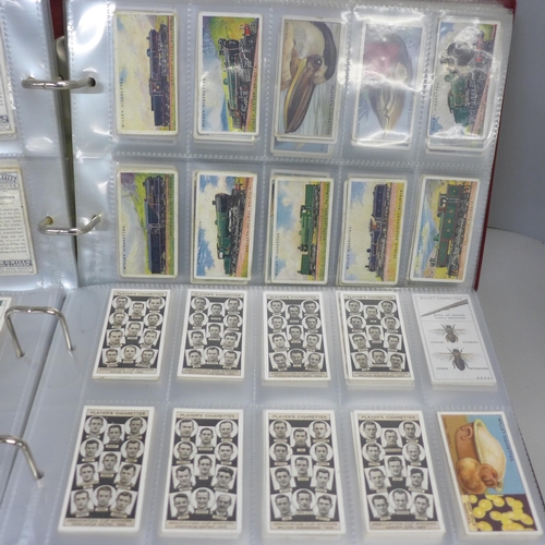 739 - Two albums of cigarette cards, Wills and Players