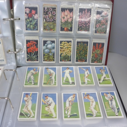 739 - Two albums of cigarette cards, Wills and Players