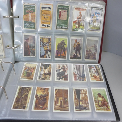 739 - Two albums of cigarette cards, Wills and Players