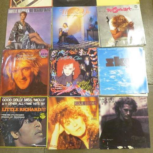 747 - A collection of LP records, 1960s and later, including The Beatles, soul, pop, etc. and 7