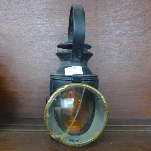 762 - A pair of railway signal lamps **PLEASE NOTE THIS LOT IS NOT ELIGIBLE FOR IN-HOUSE POSTING AND PACKI... 