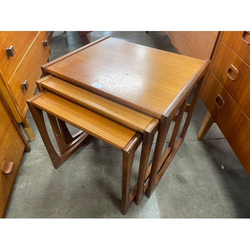 41 - A G-Plan Quadrille teak nest of tables