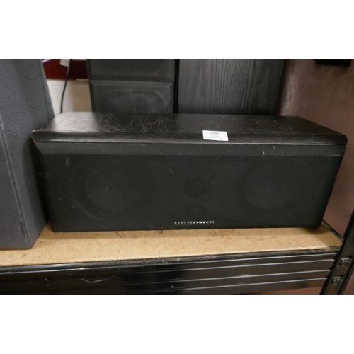 2099 - A pair of Acoustic Solutions Instate 70 speakers, a Mordaunt-Short MS90SC 8 ohms nominal speaker and... 