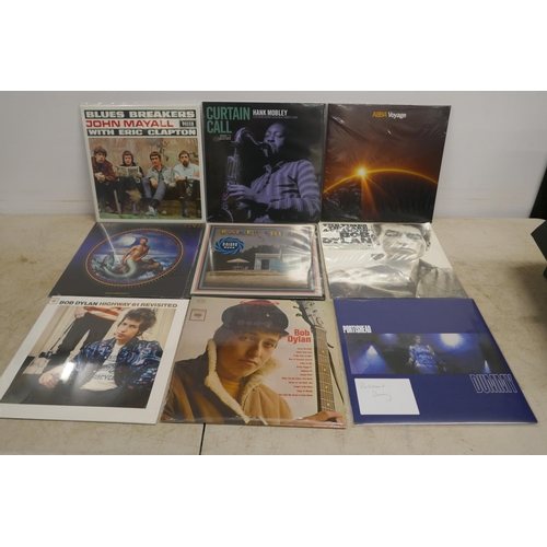 2100 - A case of 19 LPs all unplayed including Taylor Swift, Eminem, Portishead, Bob Dylan, Lana Del Rey, T... 