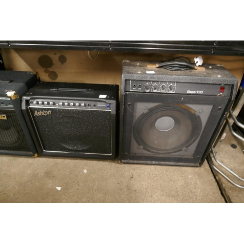 2105 - An Ashton GA50 guitar amplifier and a Bass 100 guitar amplifier