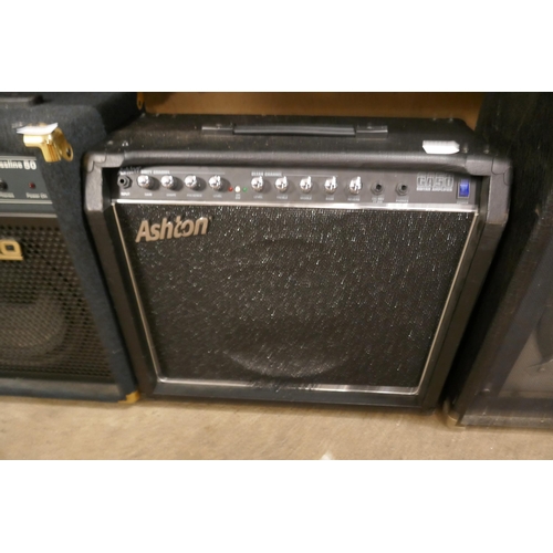 2105 - An Ashton GA50 guitar amplifier and a Bass 100 guitar amplifier