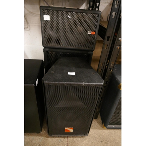 2121 - 3 PA speakers - Kam Z-series, CPS series and Intimidation ICF-110