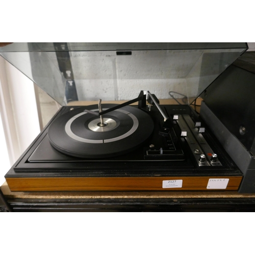 2127 - A quantity of stereo equipment including an Alba model No. 872 automatic turntable record player, a ... 