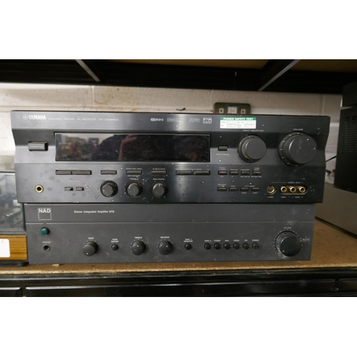 2127 - A quantity of stereo equipment including an Alba model No. 872 automatic turntable record player, a ... 