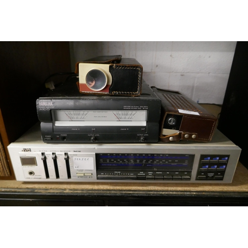 2130 - A quantity of stereo equipment including a Yamaha A1CO power amplifier, a JVC R-K20L stereo receiver... 