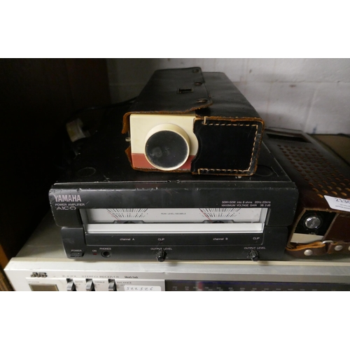 2130 - A quantity of stereo equipment including a Yamaha A1CO power amplifier, a JVC R-K20L stereo receiver... 