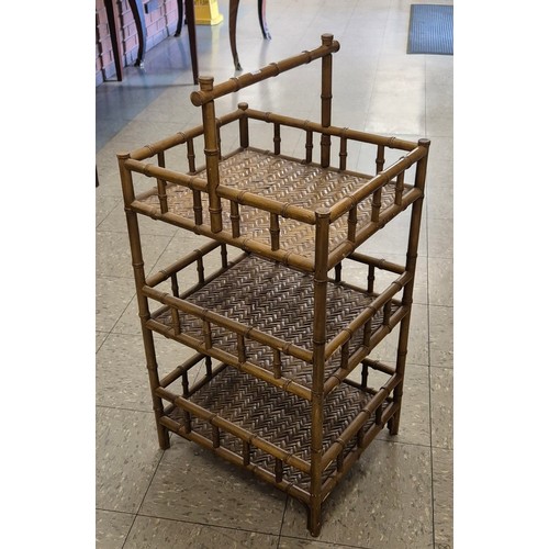 181 - A Victorian style bamboo etagere