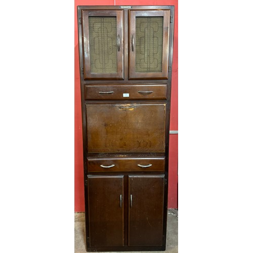 154 - A Neatette oak kitchen cabinet