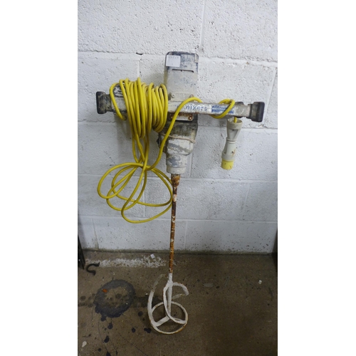 2027 - A 110V Eibenstock MegaMixers plaster mixer - failed electrical safety test due to earth continuity -... 