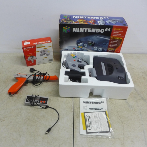 2082 - A boxed Nintendo 64 console in exceptional condition and showing no sign of usage, comes with Ninten... 