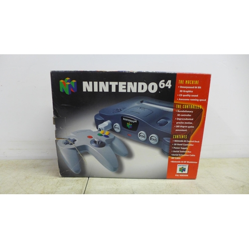 2082 - A boxed Nintendo 64 console in exceptional condition and showing no sign of usage, comes with Ninten... 