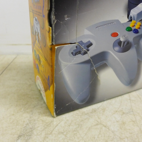 2082 - A boxed Nintendo 64 console in exceptional condition and showing no sign of usage, comes with Ninten... 