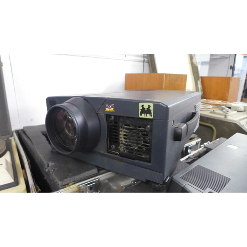 2094 - A Mitsubishi RS-232C projector and a View Sonic PJ1065 projector - both with protective cases