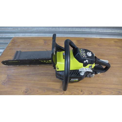 2183 - A Ryobi RCS3840T petrol driven chainsaw and a Ryobi PCN4040 petrol driven chainsaw