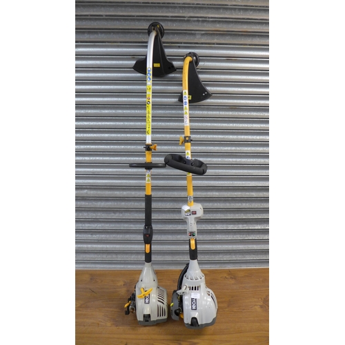 2191 - A Ryobi Touch Start petrol driven garden strimmer and one other Ryobi petrol driven strimmer