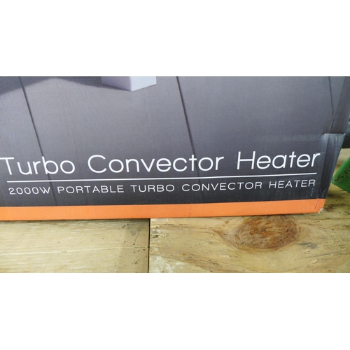 2262 - A Daewoo 2000w portable electric turbo convector heater - in box