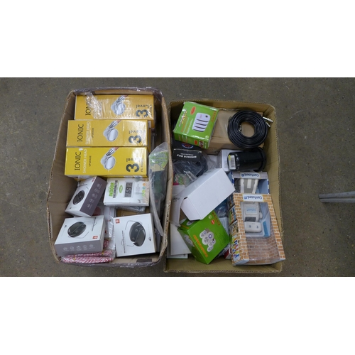 2292 - 2 boxes of assorted unused items