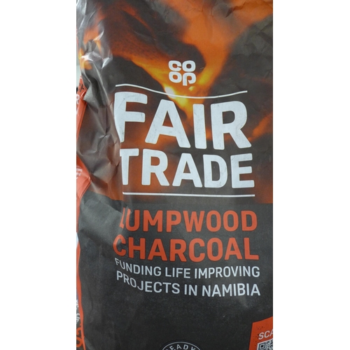 2297 - 5 bags of Fair Trade lumpwood charcoal