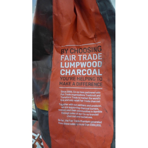 2297 - 5 bags of Fair Trade lumpwood charcoal