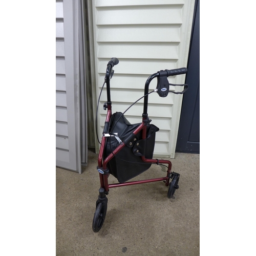 2319 - A Dash Lite attendant wheelchair and a days 3 wheel walking assistant