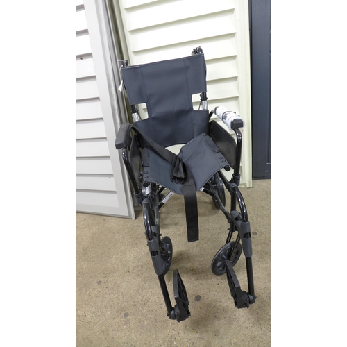 2319 - A Dash Lite attendant wheelchair and a days 3 wheel walking assistant