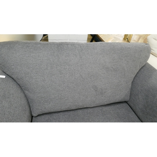 1399 - A grey upholstered two seater sofa