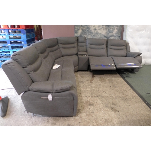 1409 - Eden Electric Reclining Fabric Sectional Corner Sofa, Original RRP £1499.99 + VAT (320-63) *This lot... 