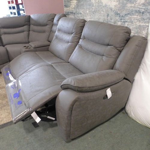 1409 - Eden Electric Reclining Fabric Sectional Corner Sofa, Original RRP £1499.99 + VAT (320-63) *This lot... 