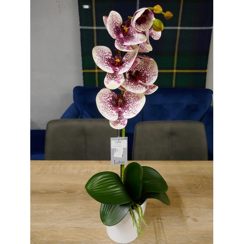 1411 - A single stem artificial Orchid, H 60cms (51237907)   #