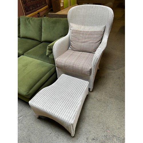 1448 - Loom armchair and footstool