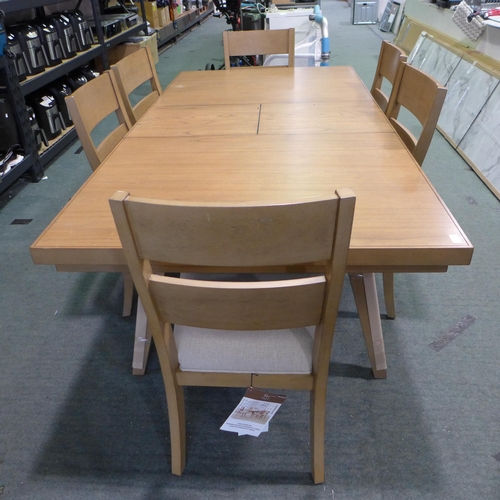 1457 - Elmwood Extending Dining Table And Chairs - Marked Top, Original RRP £699.99 + VAT (320-100) *This l... 