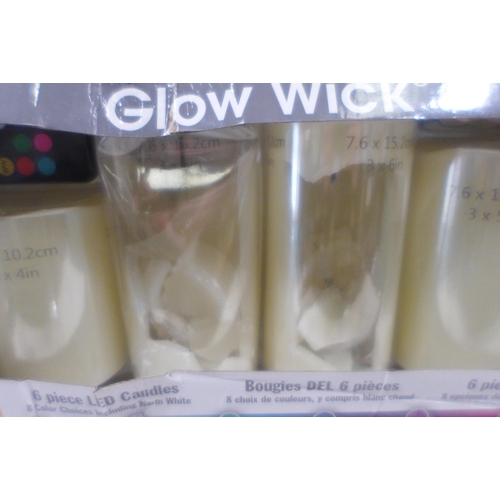 3322 - 2 LED Colouring Candles   - This lot requires a UK adaptor        (327-211,212 )  * This lot is subj... 