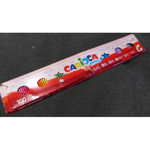 3005 - Really Useful Wrapping Paper Box, Decorative Mesh Ribbon and Carioca Maxi Colouring Set    (327-264,... 