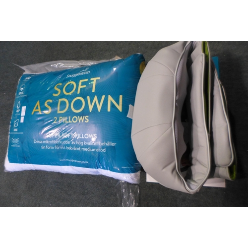 3020 - Soft As Down Pillow and Homedics Neck And Shoulder Massager    (327-270,280 )  * This lot is subject... 