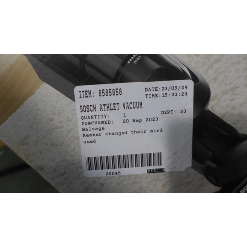 3024 - Bosch Athlet Series 6 Vacuum Cleaner - With Charging Lead  - This lot requires a UK adaptor         ... 