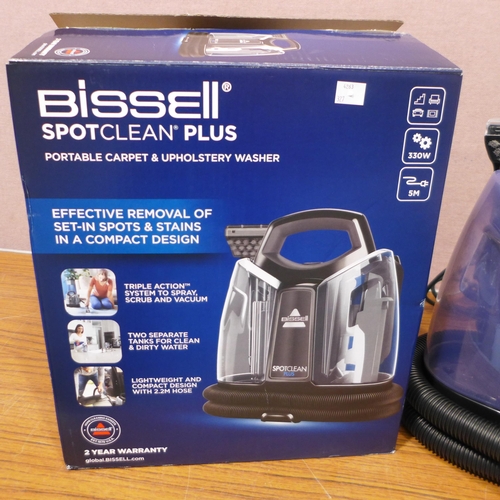 3059 - Bissell Spotclean Plus  Upholstery Cleaner - This lot requires a UK adaptor   (327 )  * This lot is ... 