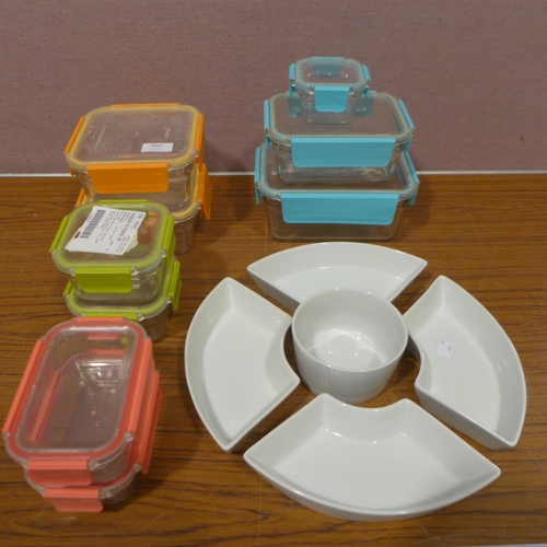 3060 - Glasslock Food Storage Containers And Dishes (327-309,311 )  * This lot is subject to VAT