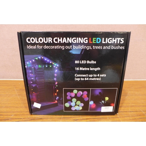 3065 - LED Colour Changing Lights   - This lot requires a UK adaptor      (327-102 )  * This lot is subject... 