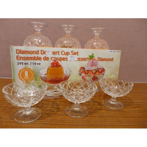 3072 - Dessert Cup Set   (327-439,105,110,118,119 )  * This lot is subject to VAT