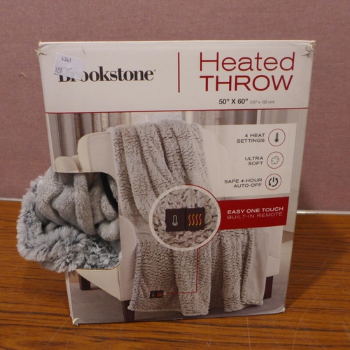 3083 - Brookstone Heated Throw    (327-452 )  * This lot is subject to VAT