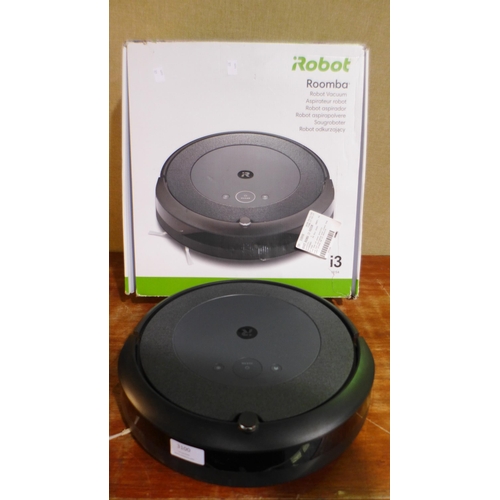 3100 - Roomba I3 Irobot Vacuum Cleaner   - This lot requires a UK adaptor     (327-423 )  * This lot is sub... 