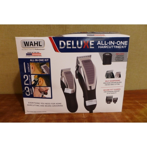 3109 - Wahl Deluxe Hair Clipper Combi Kit   - This lot requires a UK adaptor      (327-99 )  * This lot is ... 