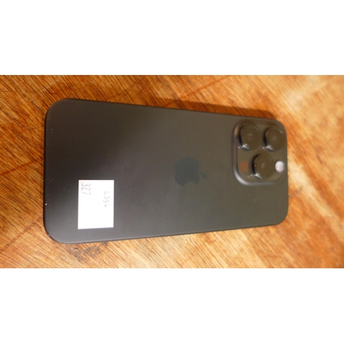 3116 - Apple Iphone 15 Pro Black Titanium Mobile Phone - 256Gb with charging lead and box   - This lot requ... 