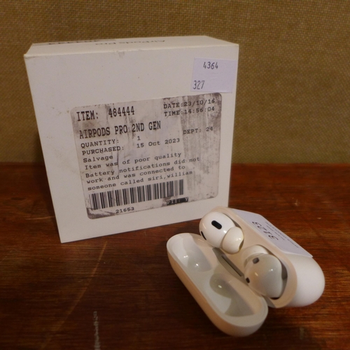 3123 - Apple 2Nd Gen Airpod Pros   - This lot requires a UK adaptor            (327-481 )  * This lot is su... 