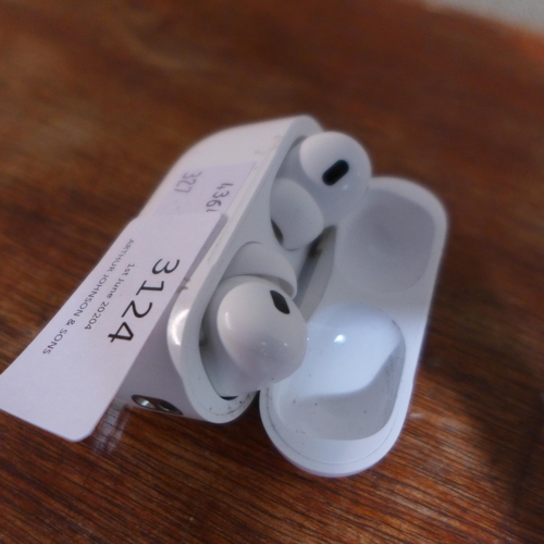 3124 - Apple 2nd Gen Airpod Pros   - This lot requires a UK adaptor     (327-472 )  * This lot is subject t... 